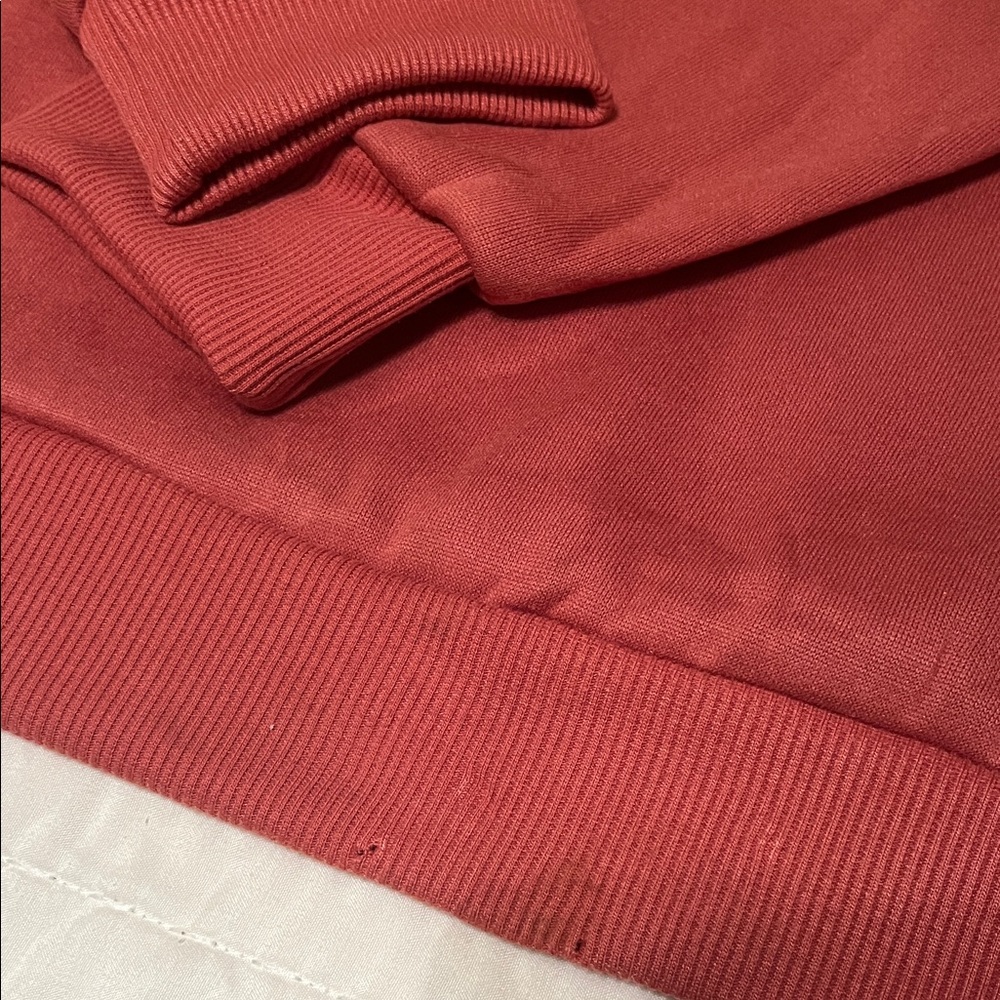 SHEIN Red Crewneck “always cold” Sweatshirt | Size L 8/10 - Picture 9 of 12